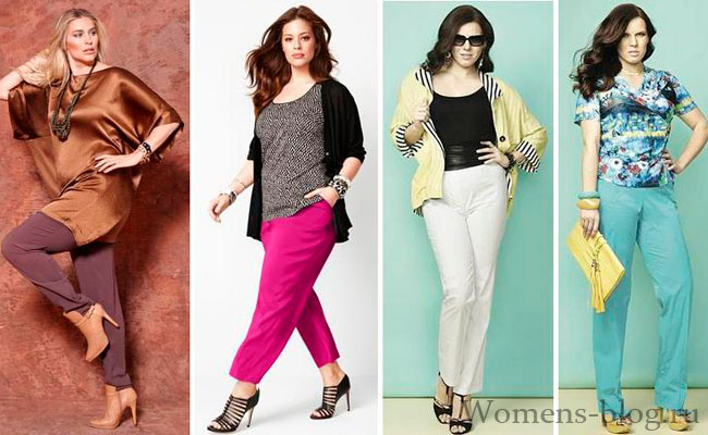 Брюки для полных женщин: выбор фасона, с чем носить, какому цвету отдать предпочтение.